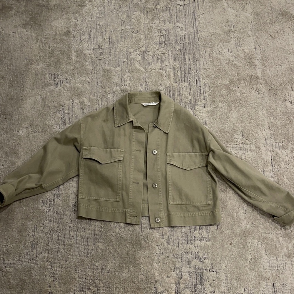 Zara Green jean like jacket